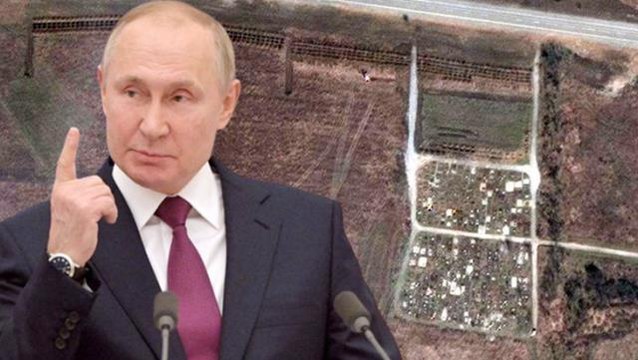 Rusya'nın ele geçirdiği Mariupol'de toplu mezarlar uydu fotoğraflarıyla tespit edildi! Çöp kamyonlarıyla taşımışlar