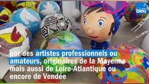 Des ballons-œuvres d'art vendus aux enchères dans le Sud-Mayenne