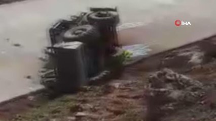 İş makinesinin altında kalan operatör, feci şekilde can verdi