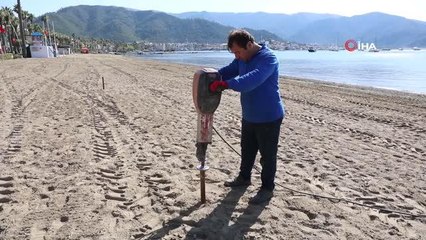 Marmaris'te halk plajları yaza hazırlanıyor