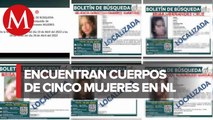 Localizan a cinco mujeres desaparecidas en Nuevo León