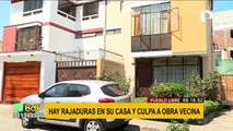 Pueblo Libre: vecina denuncia daños en su vivienda por construcción aledaña