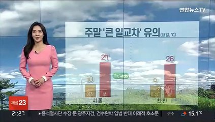 [날씨] 주말 큰 일교차 유의…수도권 미세먼지 나쁨