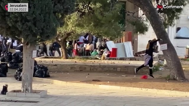 Israeli police fire tear gas inside Al-Aqsa mosque compound amid renewed clashes in Jerusalem