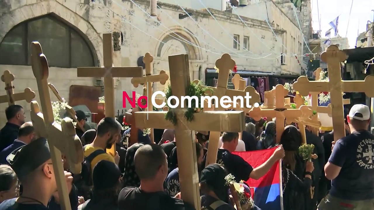 Orthodox Christians mark Good Friday with Jerusalem procession