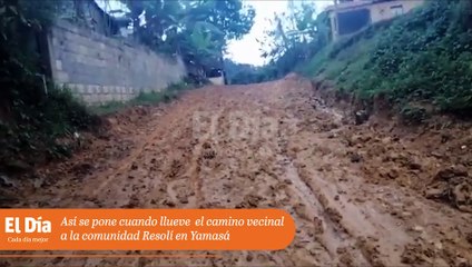 Campesinos de Resolí denuncian mal estado camino vecinal