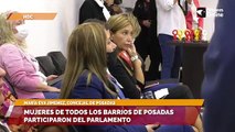 Mujeres de todos los barrios de posadas participaron del parlamento