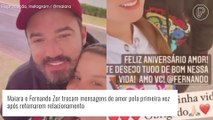 Maiara e Fernando Zor exibem troca de mensagens pela 1ª vez após reconciliação. Veja!