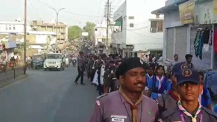 स्काउट-गाइड ने निकाली जागरूकता रैली