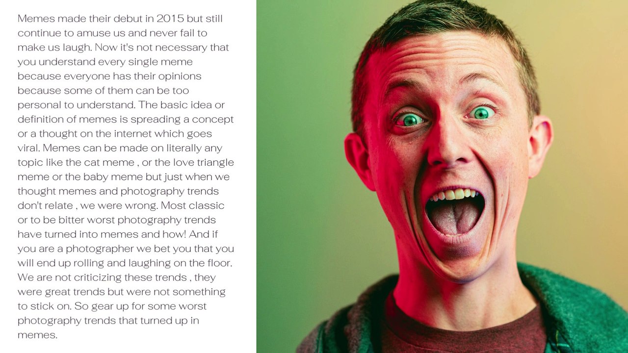 Mohit bansal chandigarh Photography trends that became memes