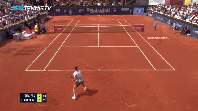 Barcelone - Tsitsipas expéditif face à Dimitrov