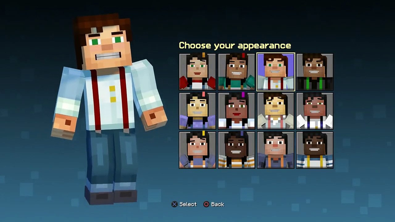 Minecraft Story Mode Season 2 Hero in Residence - Jesse Male & Female Character Appearance Choices
