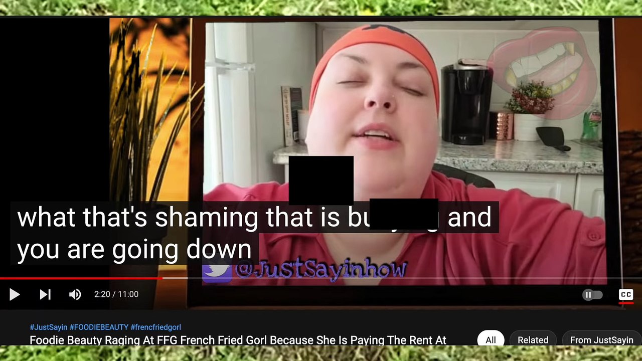 Foodie Beauty  Deleted Raging  At French Fried Gorl ! Deleted Posts! (Karina Kaboom reupload 21/04/2022)