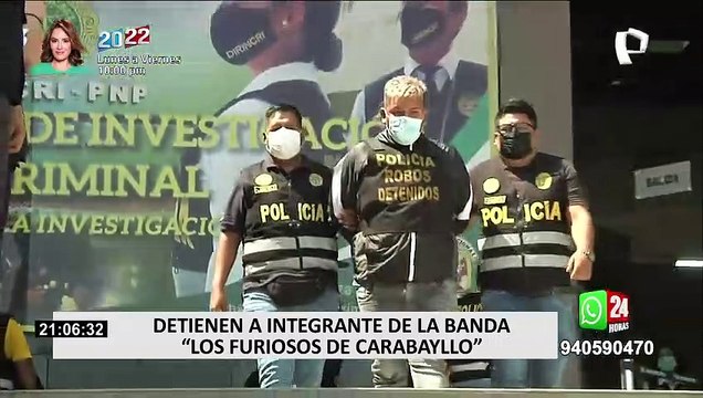 Capturan a miembro de Los furiosos de Carabayllo , banda dedicada al robo de camionetas