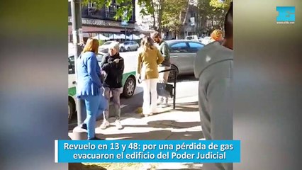 Revuelo en 13 y 48, por una pérdida de gas evacuaron el edificio del Poder Judicial