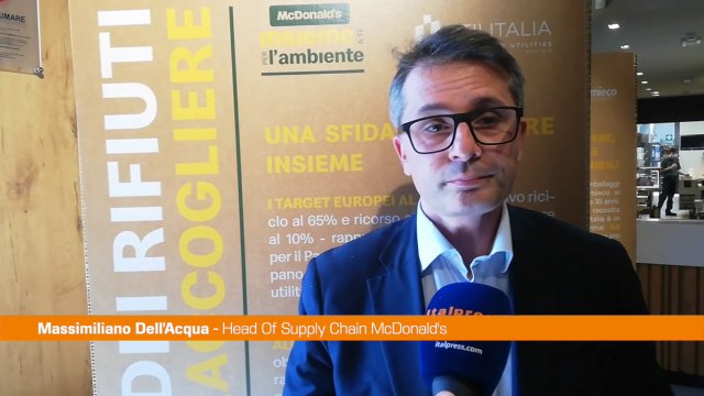 Mc Donald's, Dell'Acqua Obiettivo rifiuti zero