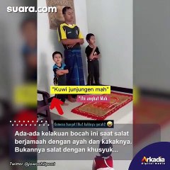 Bukannya Khusyuk Salat, Bocil Malah Ngambek Gegara Hal Ini