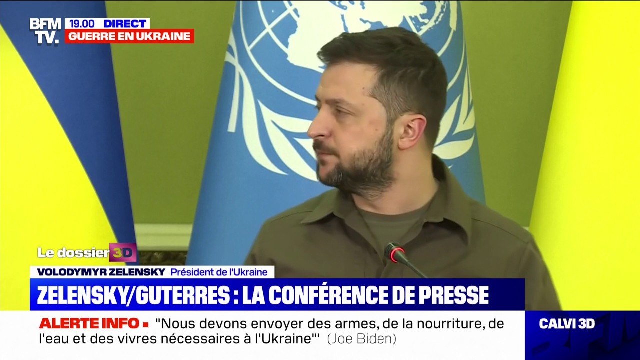 Volodymyr Zelensky: "Il est très important de sauver l'Ukraine pour prévenir la crise alimentaire et le chaos politique qui pourrait en découler"