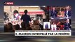 Figeac - Regardez Emmanuel Macron interrompu par des opposants qui leur répond : 