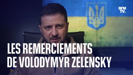 Volodymyr Zelensky remercie "ses partenaires" pour leur aide matérielle