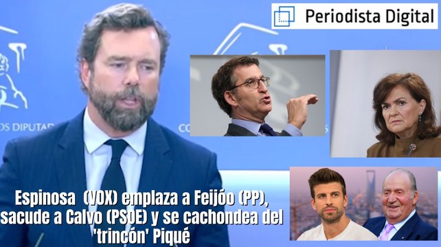 Espinosa de los Monteros (VOX) emplaza a Feijóo (PP), sacude a Calvo (PSOE) y se cachondea del 'trincón' Piqué