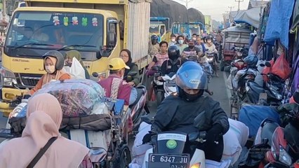 Jalur Pantura Mulai Dipadati Pemudik Sepeda Motor