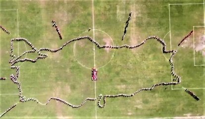 Kutlamalara dev Türkiye haritası koreografisi damga vurdu