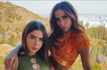Anitta e Jade Picon gravam ação do TikTok em Los Angeles
