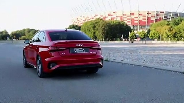 AUDI A3 SEDAN - BEST IN CLASS, OVER CLA & 1-SERIES_ S-Line, Tango red + black optics