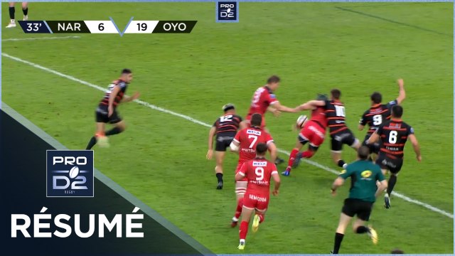 PRO D2 - Résumé RC Narbonnais-Oyonnax Rugby: 13-28 - J28 - Saison 2021/2022
