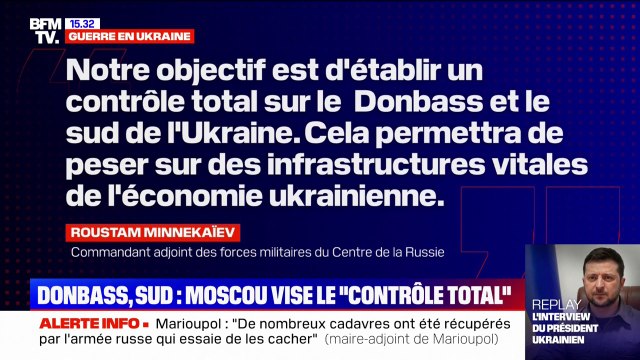 Guerre en Ukraine: au Donbass et dans le sud du pays, la Russie bombarde à répétition et vise un contrôle total