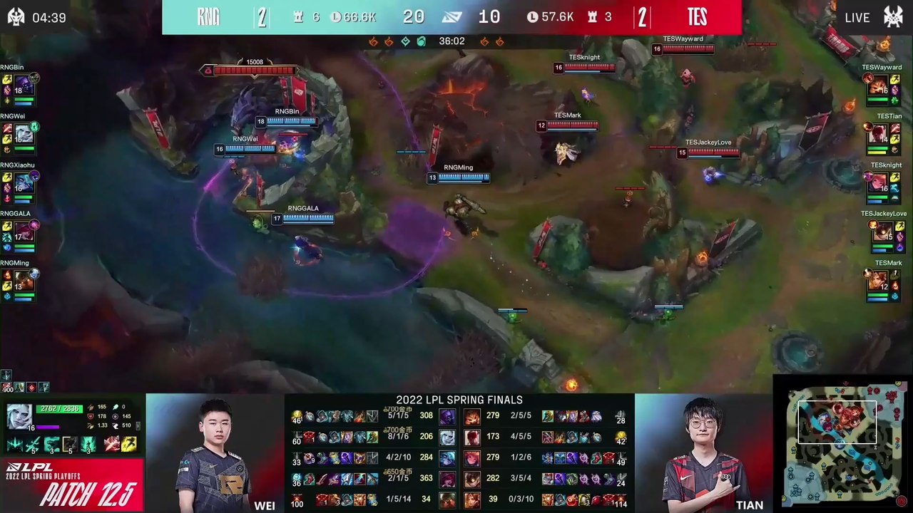Minuto final del Spring Split de LPL 2022 (Leag...