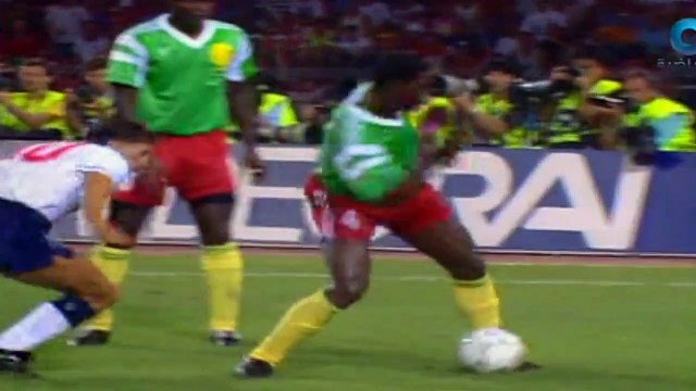 الشوط الثاني مباراة انجلترا و الكاميرون 3-2 ربع نهائي كاس العالم 1990