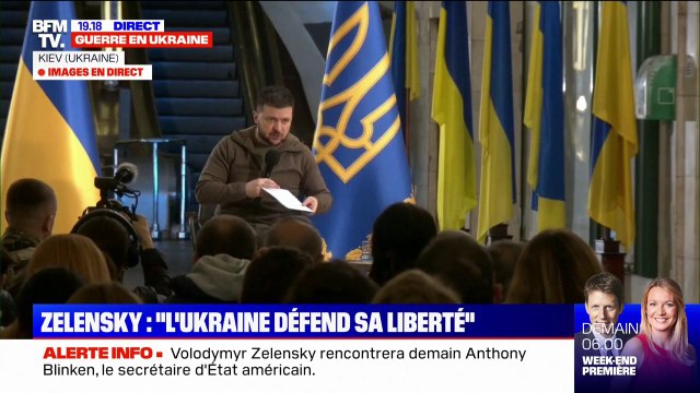 Volodymyr Zelensky: Si nous tombons, vous serez les prochains