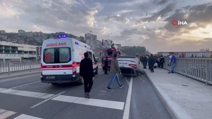 Kontrolden çıkan otomobil takla attı: 2 yaralı