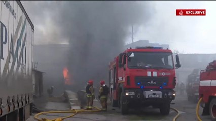 بالفيديو.. القذائف الروسية تستهدف الأحياء المركزية في خاركيف