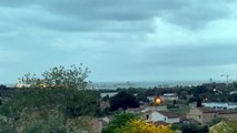 Martigues-Lavéra: un gros panache de fumée au dessus du complexe pétrochimique