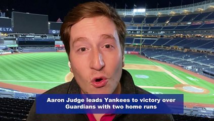 Aaron Judge Leads Yankees to Win Over Guardians With Two Home Runs