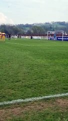 Liam Prynn scores the winning penalty