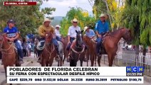 Concurrido Desfile Hípico y Carrozas en Florida, Copán con ocasión de su Feria Yulpateca