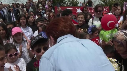 İYİ Parti Genel Başkanı Akşener, çocuk şenliğine katıldı