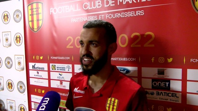 Samir Belloumou après la victoire du FC Martigues contre Goal FC