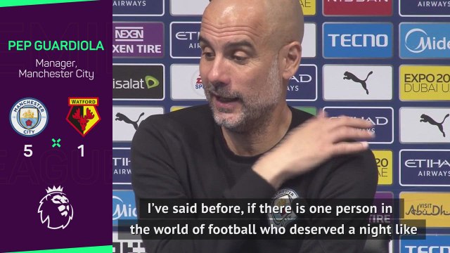 Guardiola likens four goal Gabriel Jesus to Stoichkov