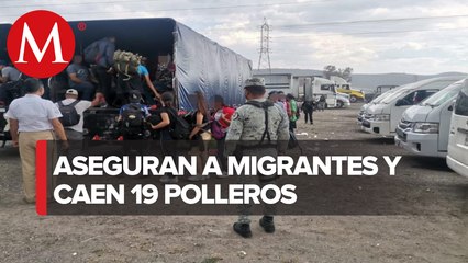 Policías del Edomex auxilian a un grupo de migrantes