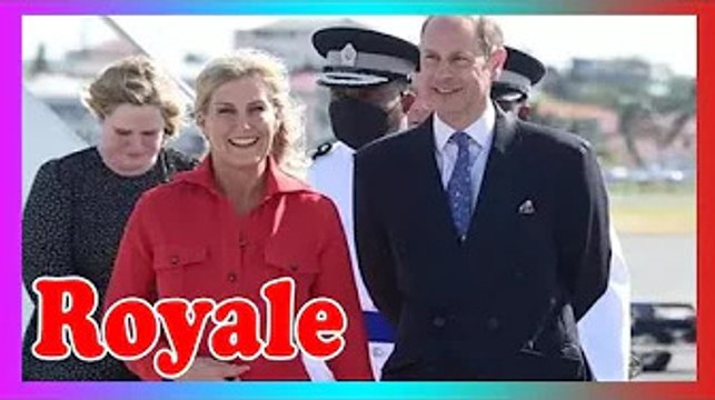 Sophie Wessex et le prince Edward brisent la couverture al0rs qu'ils atterrissent à Sainte-Lucie