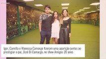 Zezé Di Camargo reúne noiva, Graciele Lacerda, e filhos, Wanessa, Igor e Camilla Camargo, em show