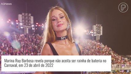 Download Video: Marina Ruy Barbosa como rainha de bateria? Atriz revela se aceitaria convite para o Carnaval