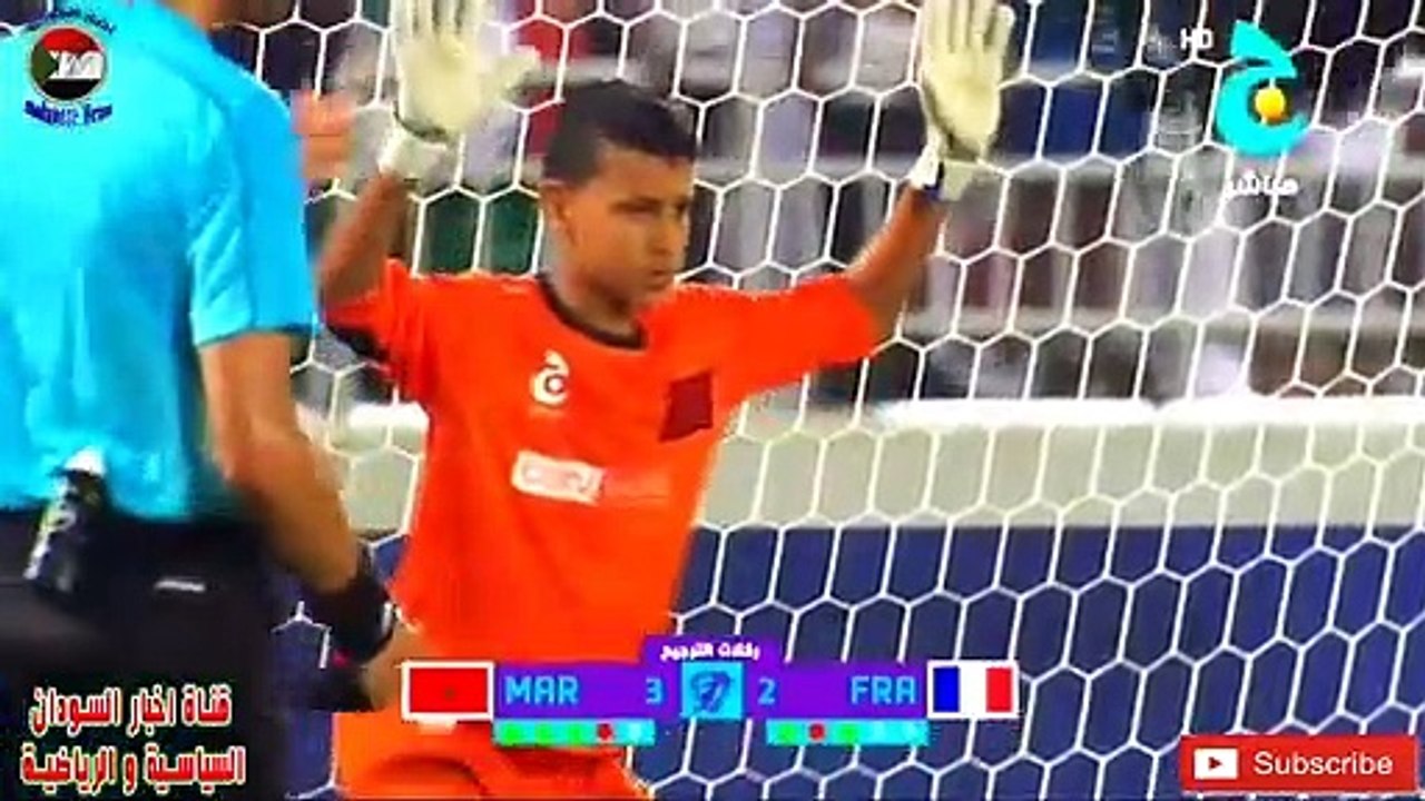 المغرب و فرنسا نهائي كاس جيم ركلات الترجيح 24 ضربة جزاء في اجواء ممطرة بتعلق حفيظ دراجي
