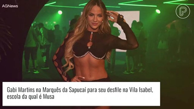 Musa da Vila Isabel, Gabi Martins reage às críticas após ser acusada de não ter samba no pé