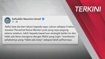 [TERKINI] Siafuddin sangkal dakwaan Rafizi dapatkan kerja selepas tewas PRU13